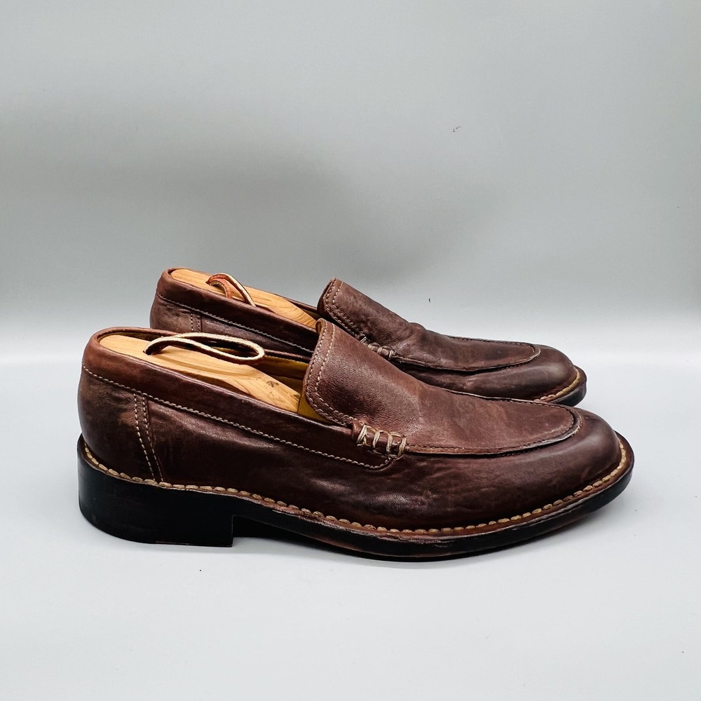 Cole Haan Shoes Mens 9 Brown Leather Loafers Slip On Dress Moc Toe Classic